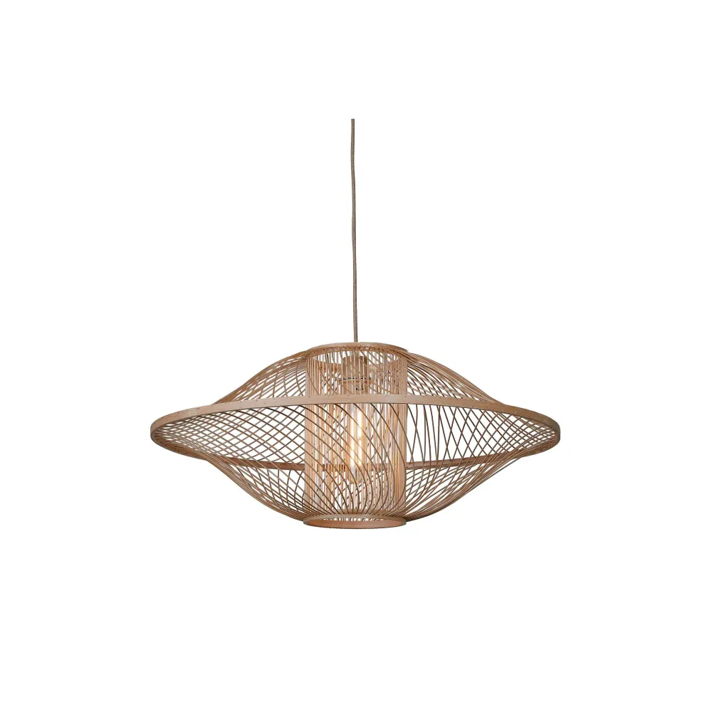 GOOD&MOJO hanglamp MAUI - bruin - Ø70cm GOOD & MOJO