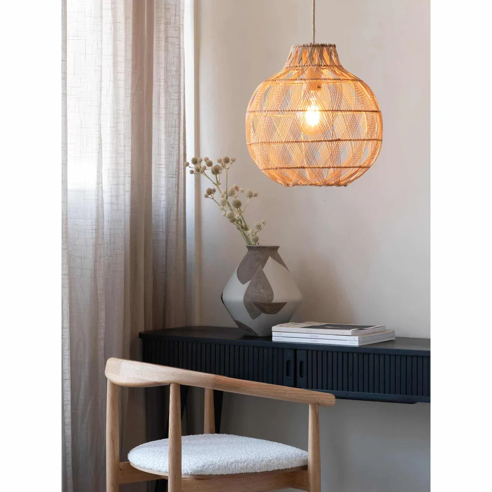 GOOD&MOJO hanglamp MENDOZA - bruin - Ø35cm GOOD & MOJO