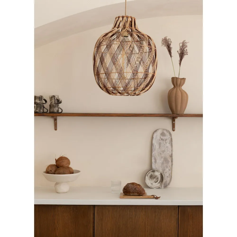 GOOD&MOJO hanglamp MENDOZA - bruin - Ø40cm GOOD & MOJO