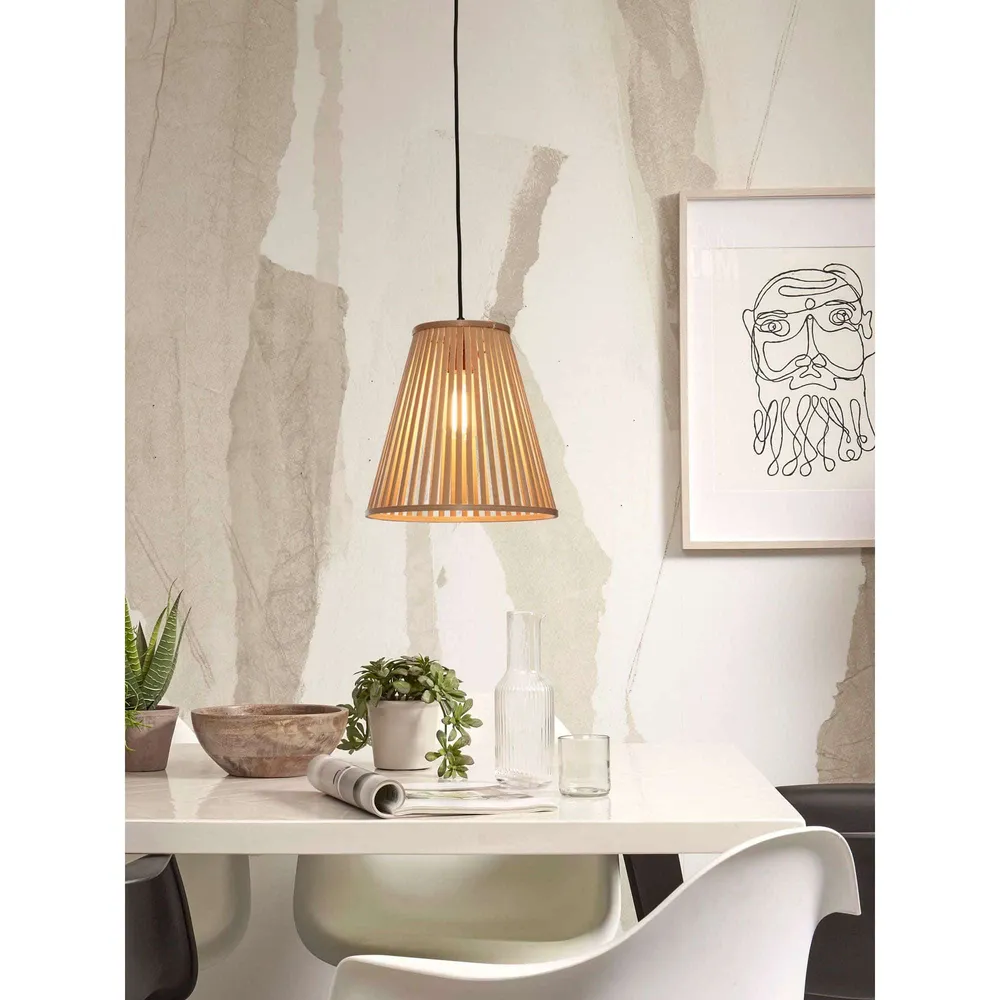 GOOD&MOJO hanglamp Merapi - bruin - Ø30cm GOOD & MOJO