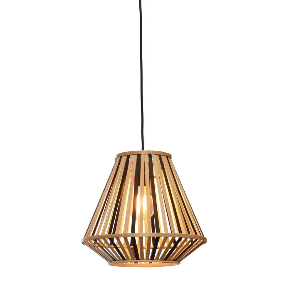 GOOD&MOJO hanglamp Merapi - bruin - Ø30cm GOOD & MOJO