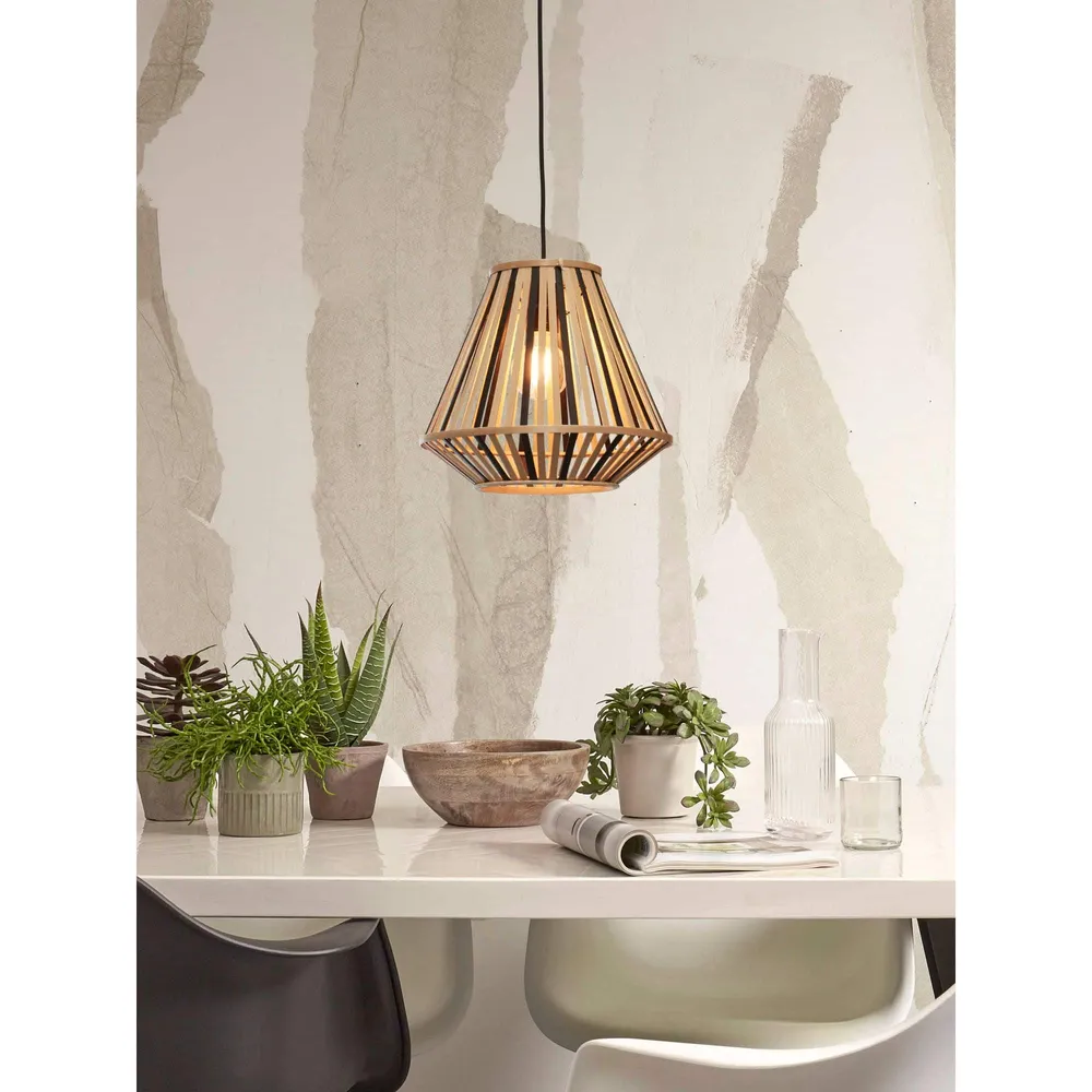 GOOD&MOJO hanglamp Merapi - bruin - Ø30cm GOOD & MOJO