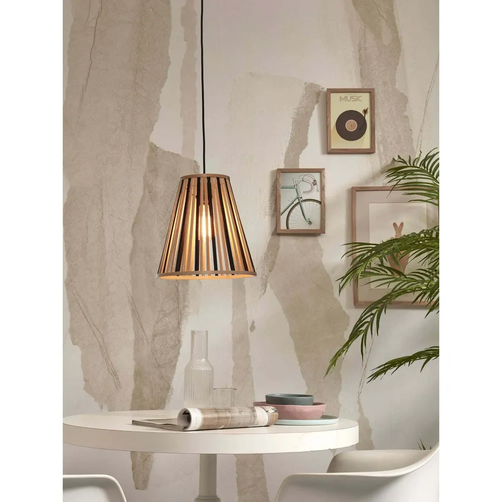 GOOD&MOJO hanglamp Merapi - bruin - Ø30cm GOOD & MOJO