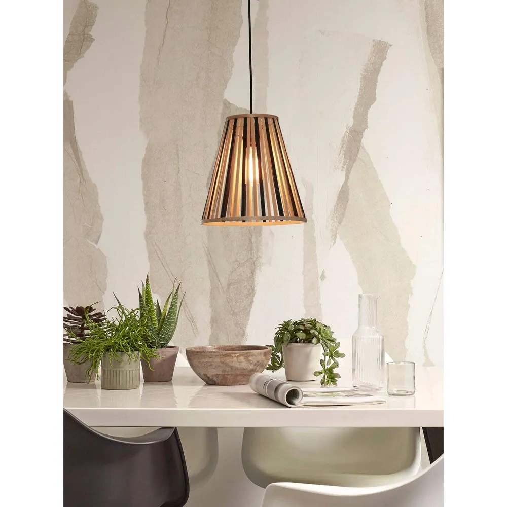 GOOD&MOJO hanglamp Merapi - bruin - Ø30cm GOOD & MOJO