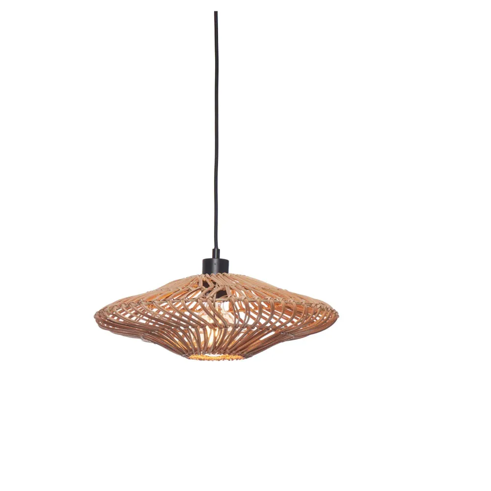 GOOD&MOJO hanglamp Zanzibar - bruin - Ø40cm GOOD & MOJO