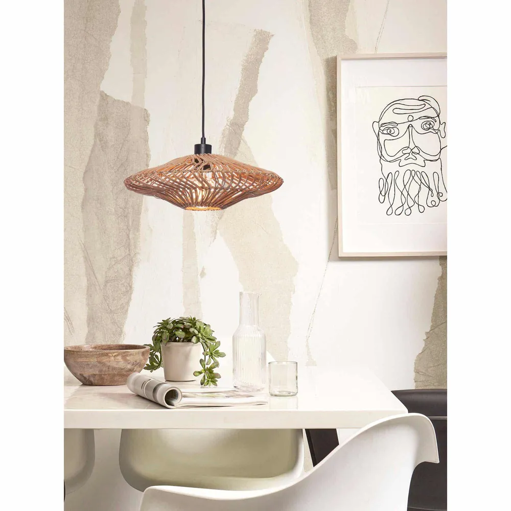 GOOD&MOJO hanglamp Zanzibar - bruin - Ø40cm GOOD & MOJO