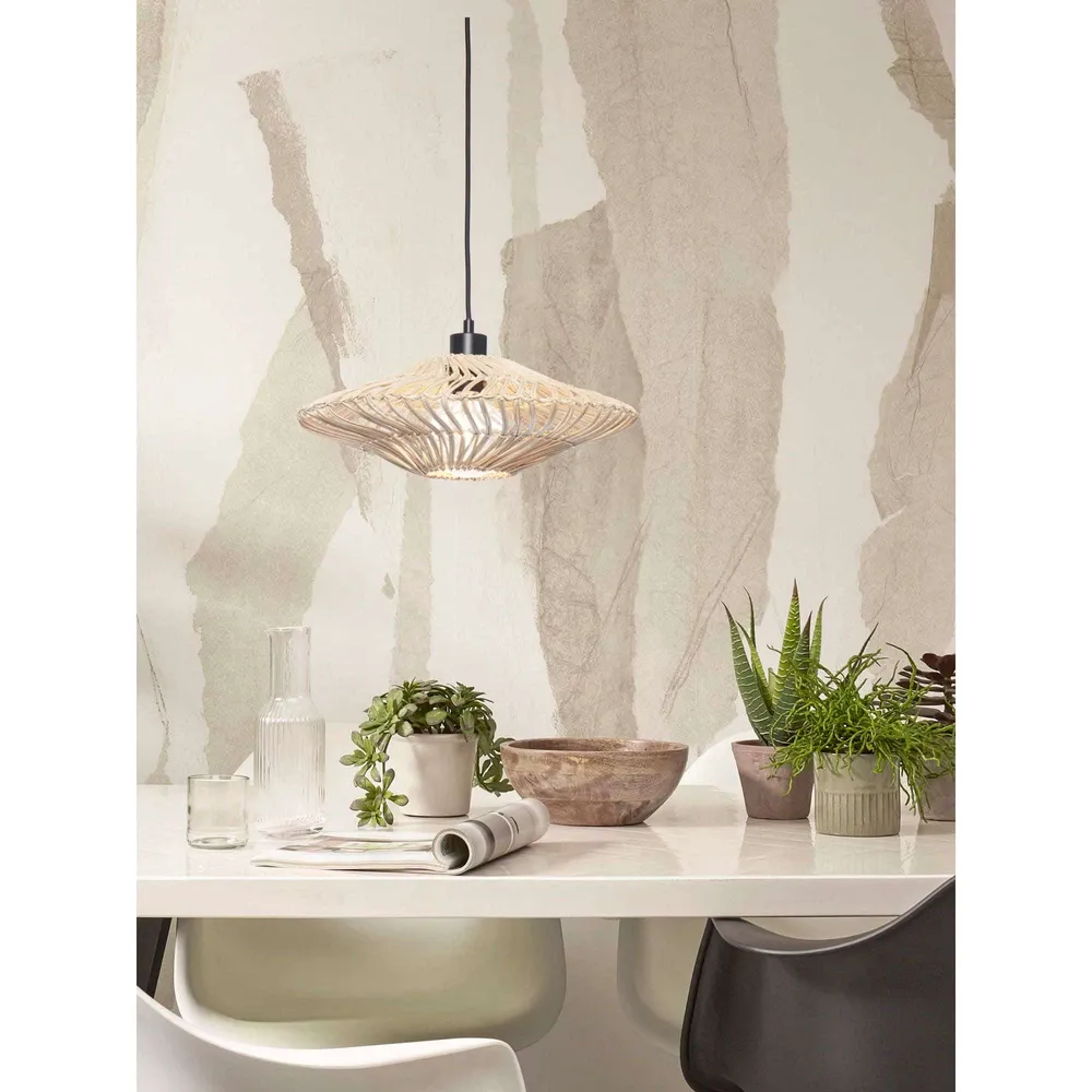 GOOD&MOJO hanglamp Zanzibar - wit - Ø40cm GOOD & MOJO