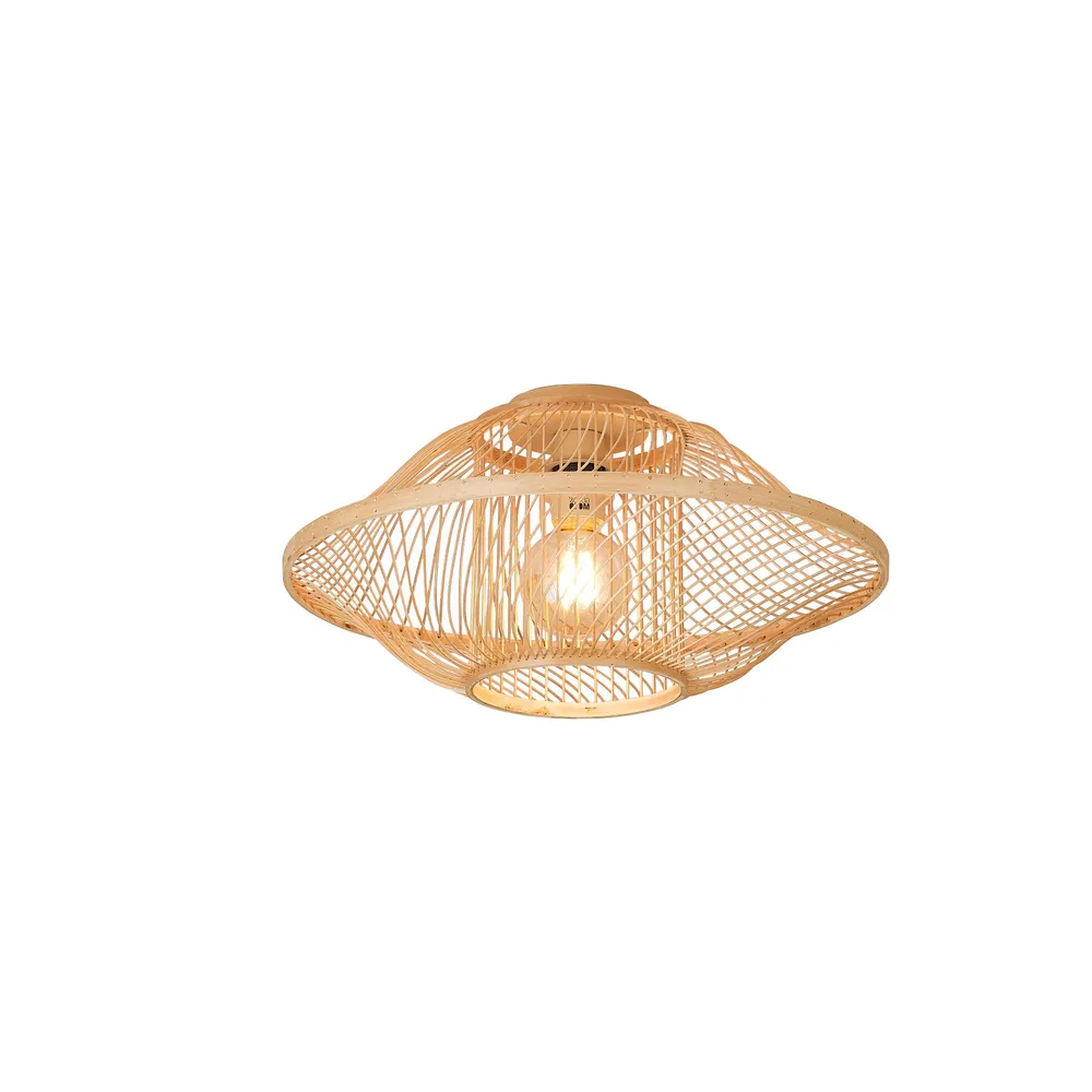 GOOD&MOJO plafonniere MAUI - bruin - Ø50cm GOOD & MOJO