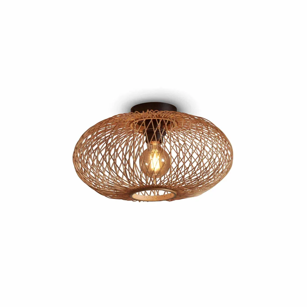 GOOD&MOJO plafonnière Cango - bruin - Ø60cm GOOD & MOJO