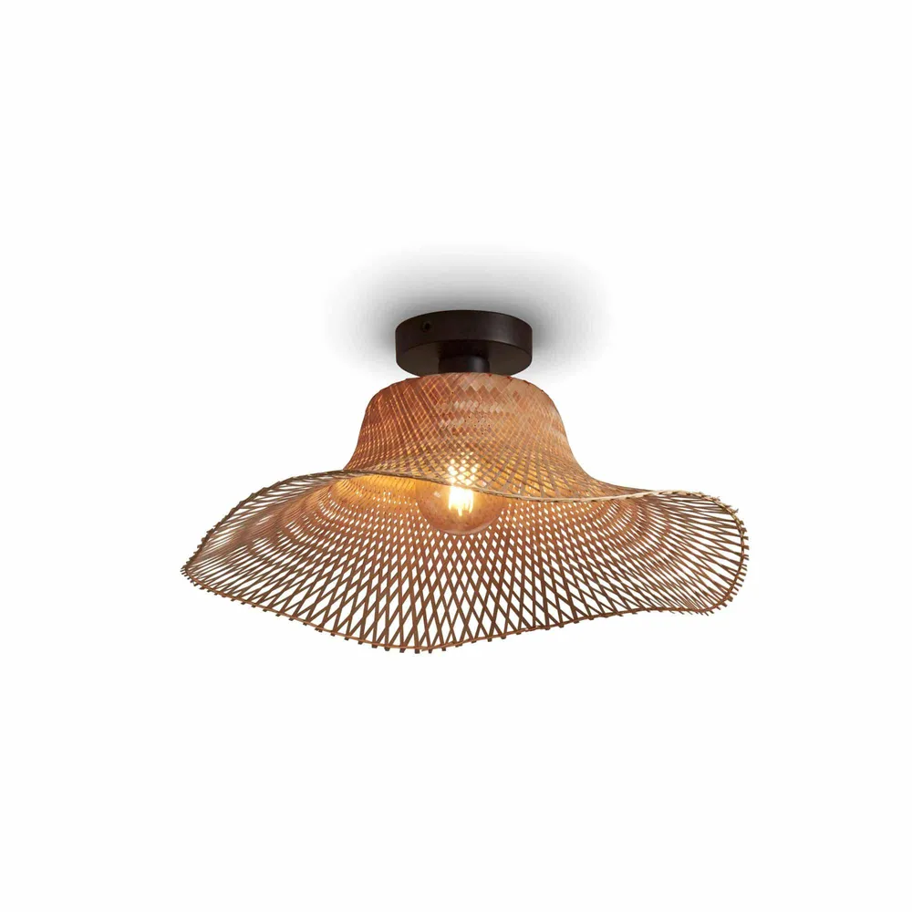 GOOD&MOJO plafonnière Ibiza - bruin - Ø65cm GOOD & MOJO