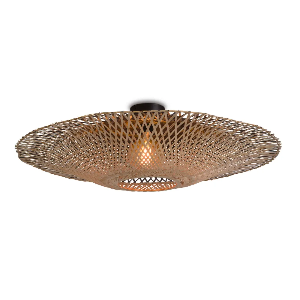 GOOD&MOJO plafonnière Kalimantan - bruin - Ø87cm GOOD & MOJO