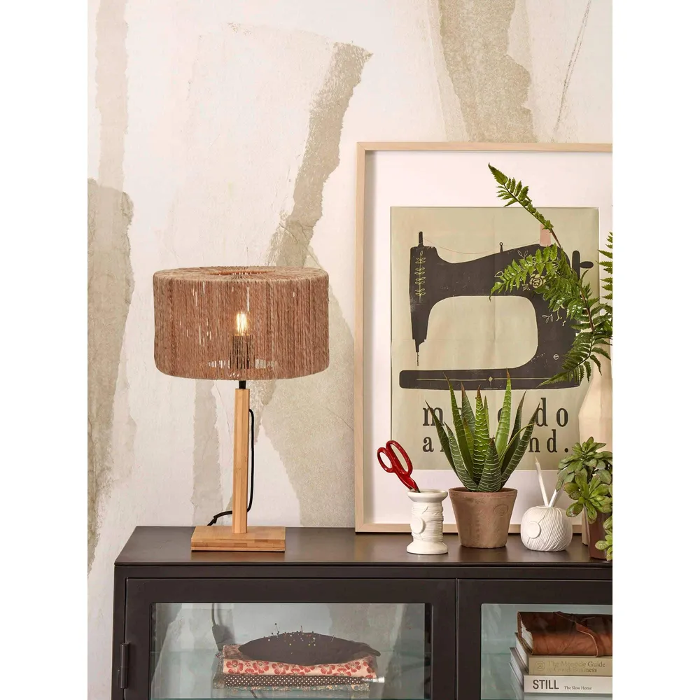 GOOD&MOJO tafellamp Iguazu - bruin - Ø40cm GOOD & MOJO