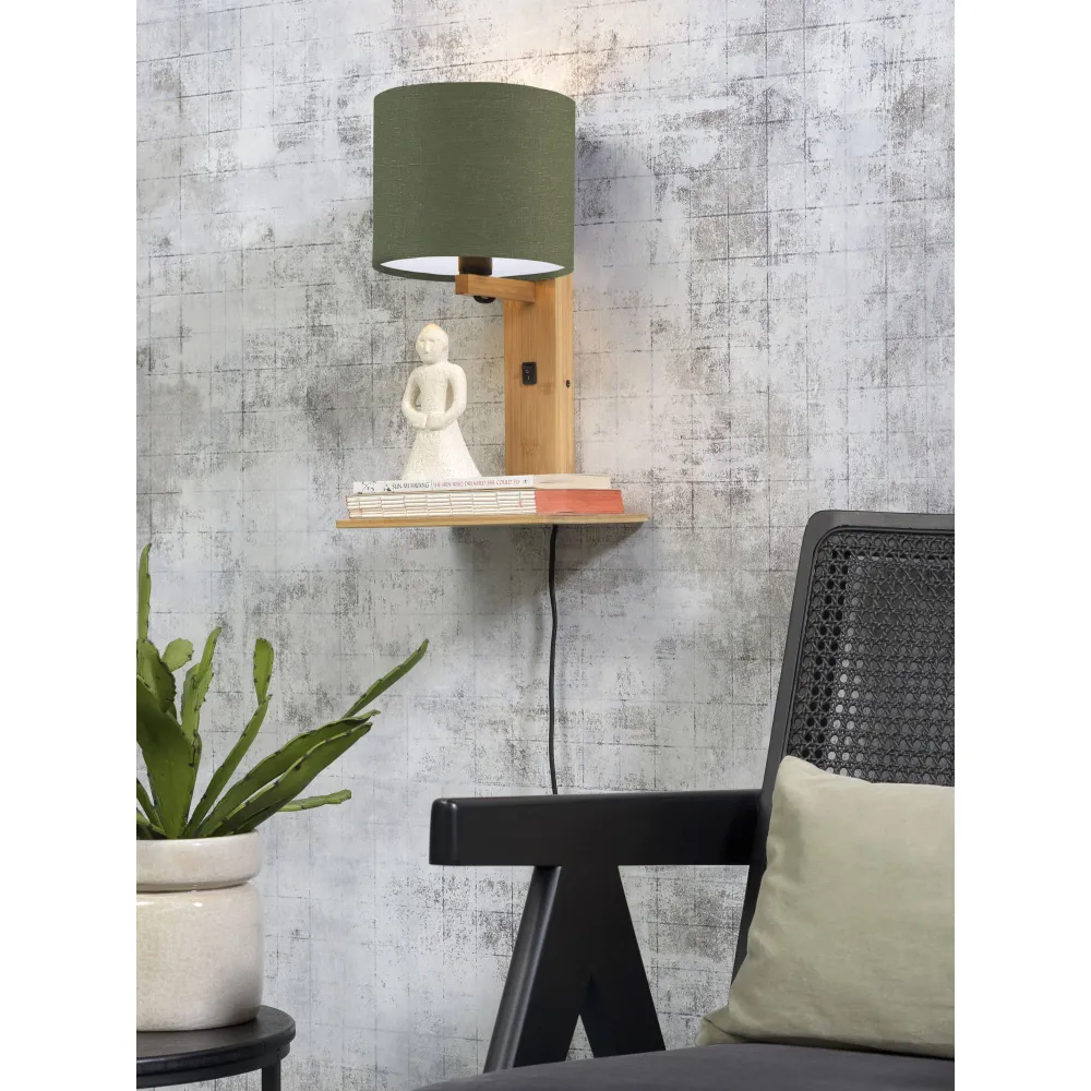 GOOD&MOJO wandlamp Andes - bruin - 19x24x36cm GOOD & MOJO