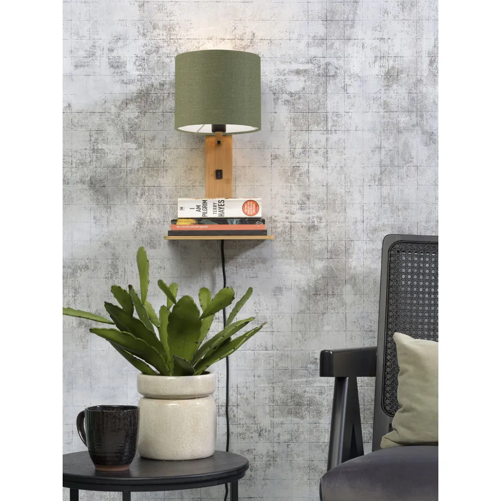 GOOD&MOJO wandlamp Andes - bruin - 19x24x36cm GOOD & MOJO