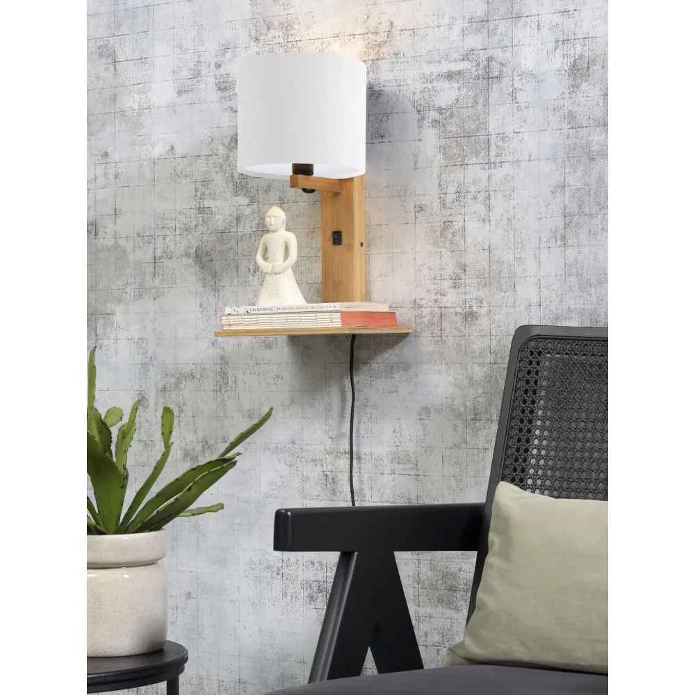 GOOD&MOJO wandlamp Andes - bruin - 19x24x36cm GOOD & MOJO