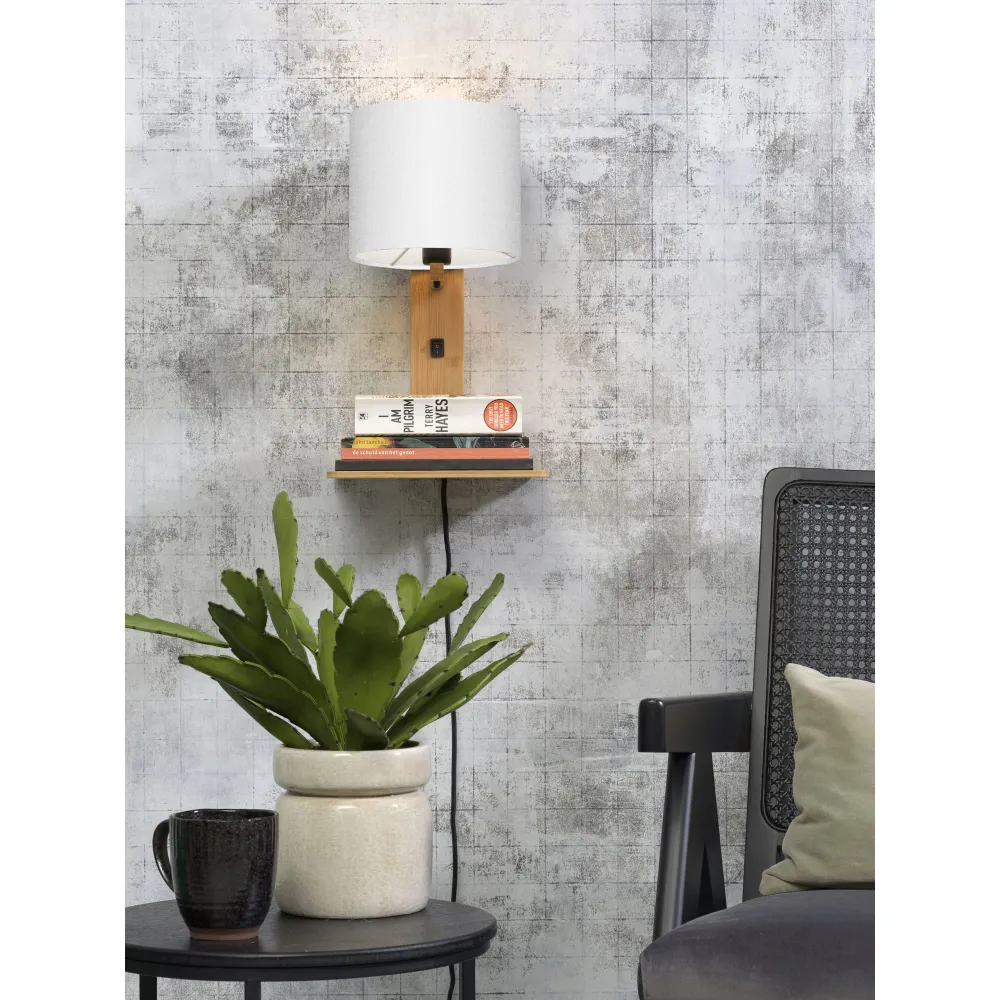 GOOD&MOJO wandlamp Andes - bruin - 19x24x36cm GOOD & MOJO