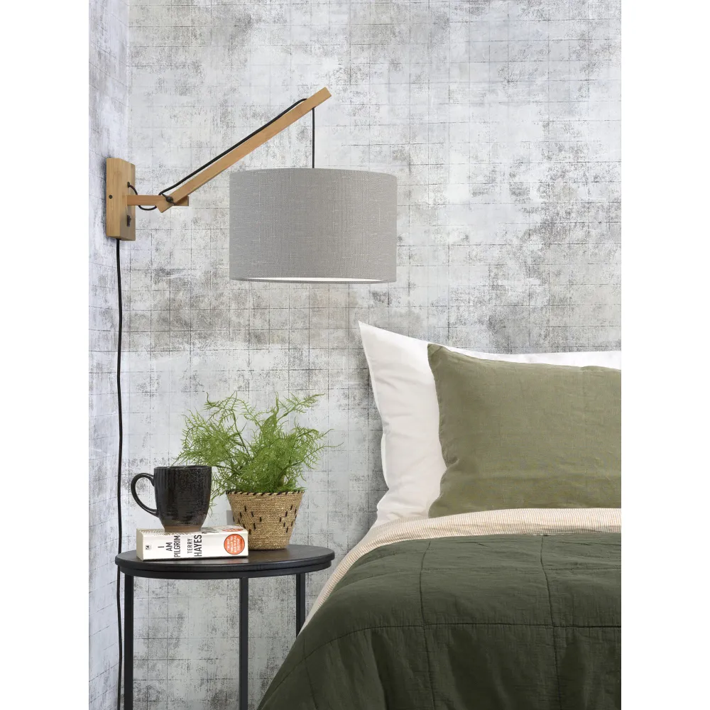 GOOD&MOJO wandlamp Andes - bruin - Ø32cm GOOD & MOJO