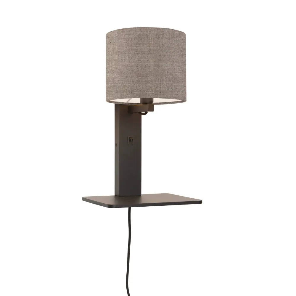 GOOD&MOJO wandlamp Andes - zwart - 19x24x36cm GOOD & MOJO