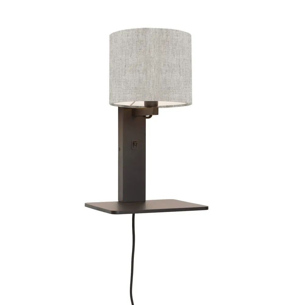 GOOD&MOJO wandlamp Andes - zwart - 19x24x36cm GOOD & MOJO