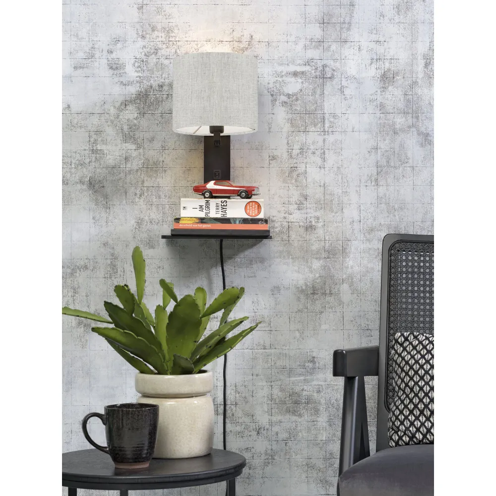 GOOD&MOJO wandlamp Andes - zwart - 19x24x36cm GOOD & MOJO