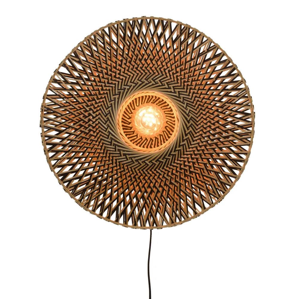 GOOD&MOJO wandlamp Bali - bruin - Ø60cm GOOD & MOJO