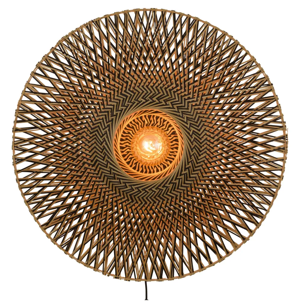 GOOD&MOJO wandlamp Bali - bruin - Ø87cm GOOD & MOJO