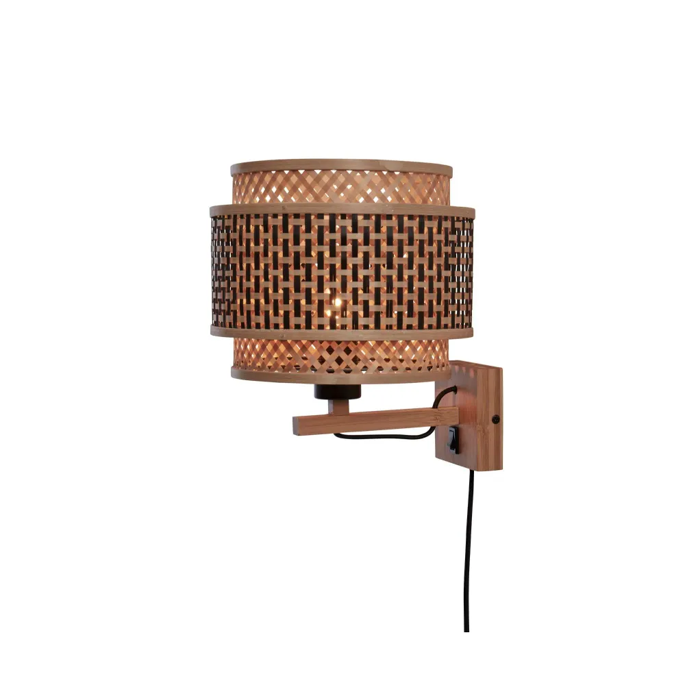 GOOD&MOJO wandlamp Bhutan - bruin - 25x29x25cm GOOD & MOJO