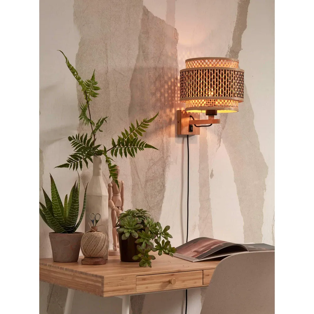 GOOD&MOJO wandlamp Bhutan - bruin - 25x29x25cm GOOD & MOJO