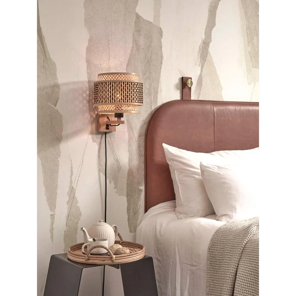 GOOD&MOJO wandlamp Bhutan - bruin - 25x29x25cm GOOD & MOJO