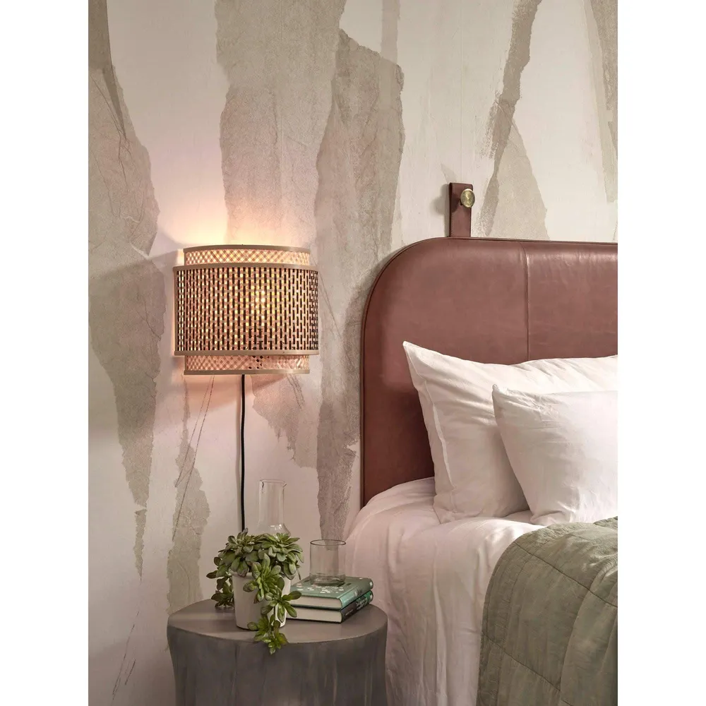 GOOD&MOJO wandlamp Bhutan - bruin - Ø40cm GOOD & MOJO