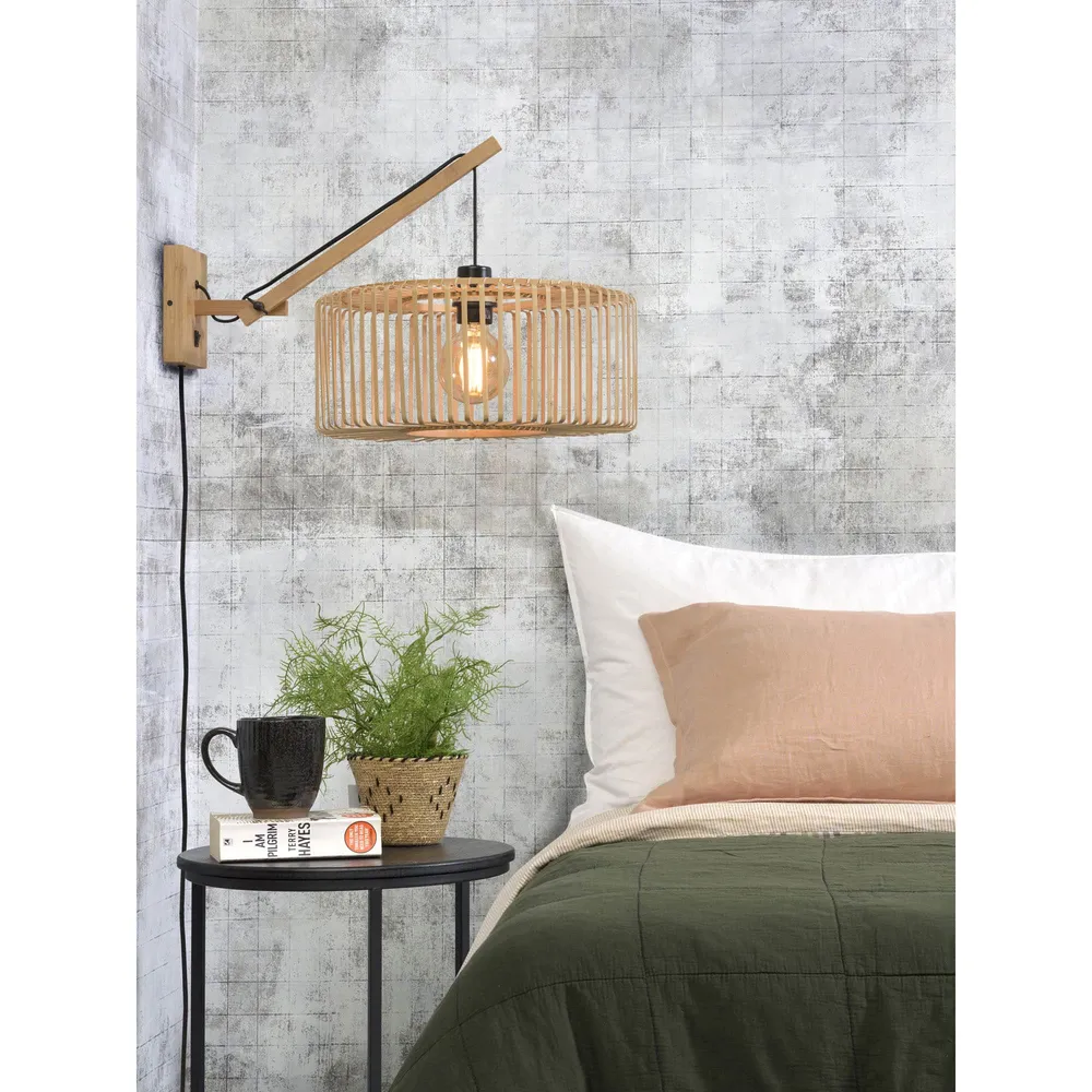 GOOD&MOJO wandlamp Bromo - bruin - Ø40cm GOOD & MOJO