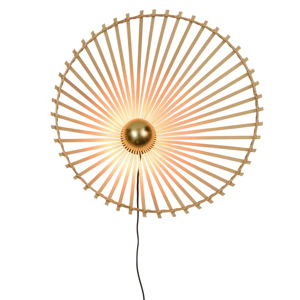 GOOD&MOJO wandlamp Bromo - bruin - Ø60cm GOOD & MOJO