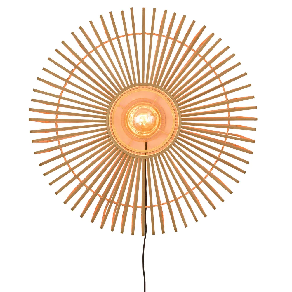 GOOD&MOJO wandlamp Bromo - bruin - Ø60cm GOOD & MOJO