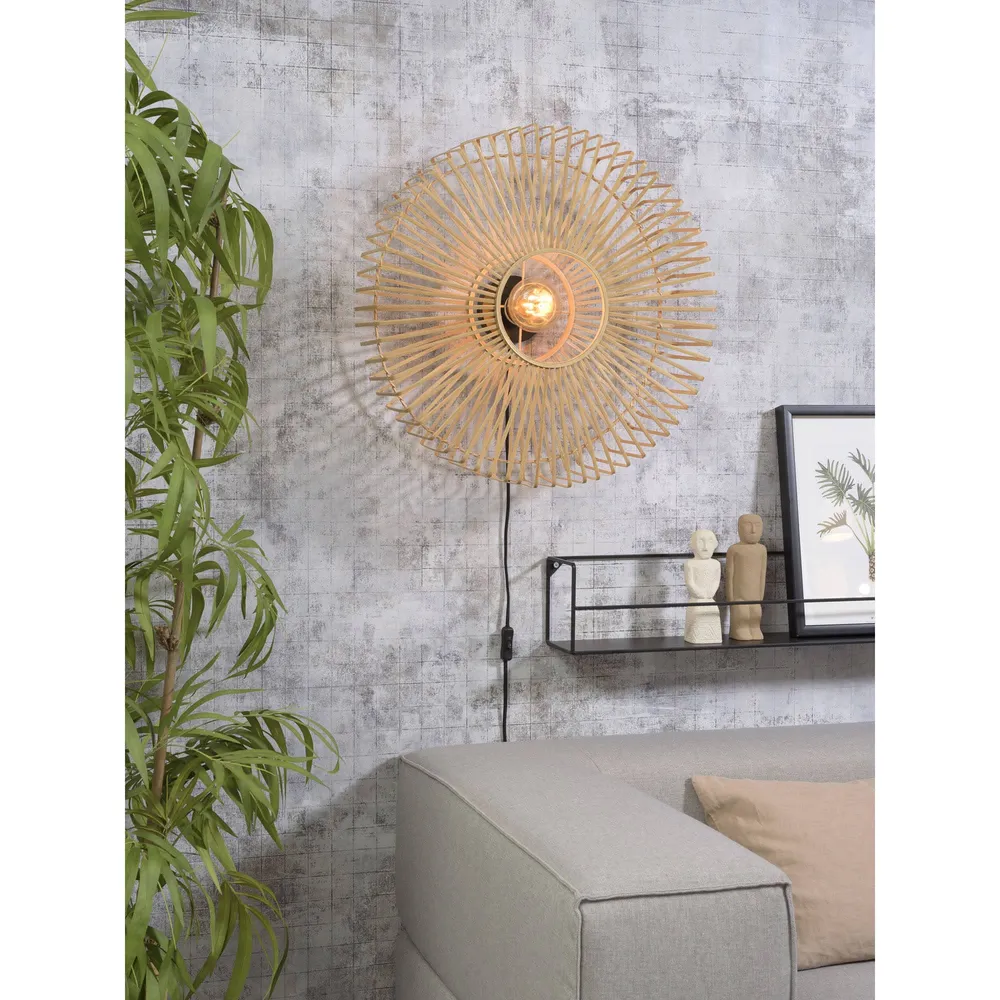 GOOD&MOJO wandlamp Bromo - bruin - Ø60cm GOOD & MOJO
