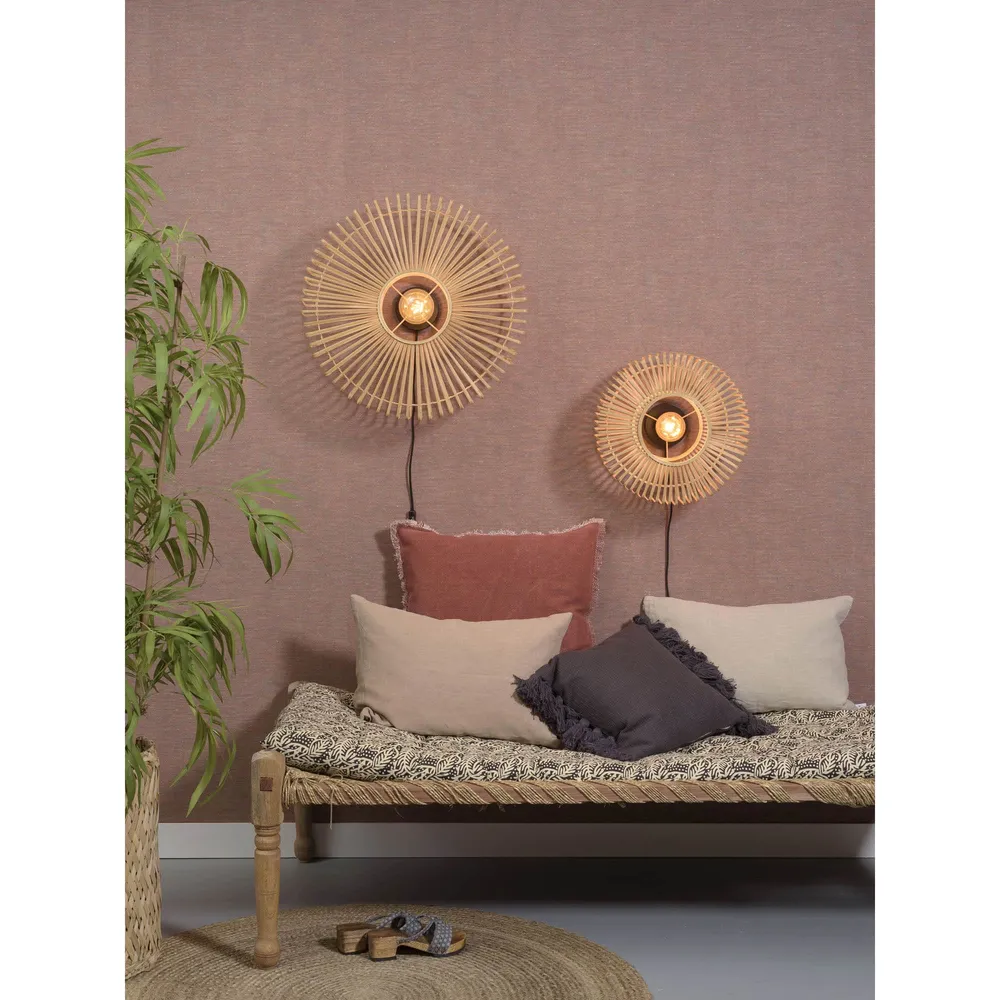 GOOD&MOJO wandlamp Bromo - bruin - Ø60cm GOOD & MOJO