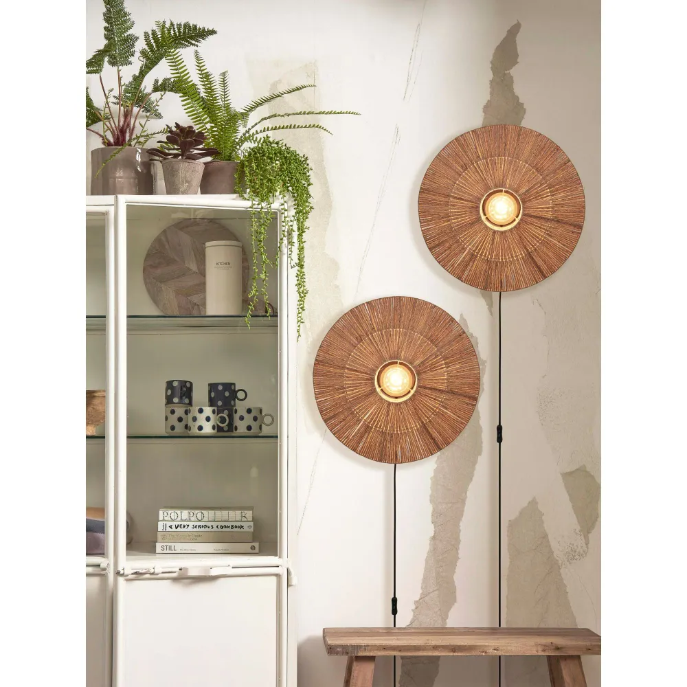 GOOD&MOJO wandlamp Iguazu - bruin - 55x14x55cm GOOD & MOJO