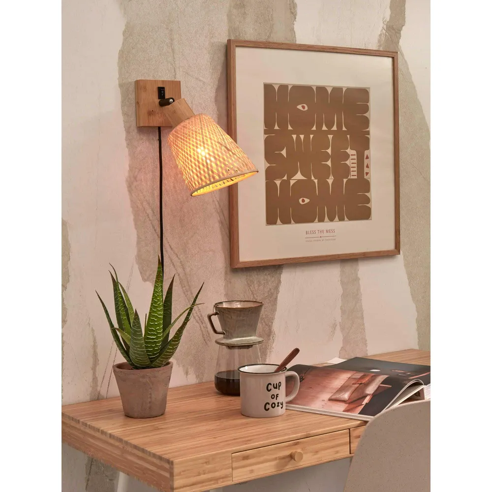 GOOD&MOJO wandlamp Java - bruin - Ø18cm GOOD & MOJO