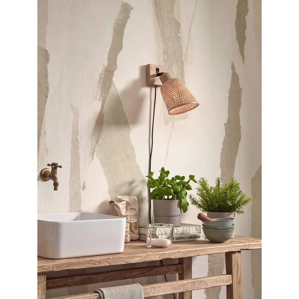 GOOD&MOJO wandlamp Java - bruin - Ø18cm GOOD & MOJO