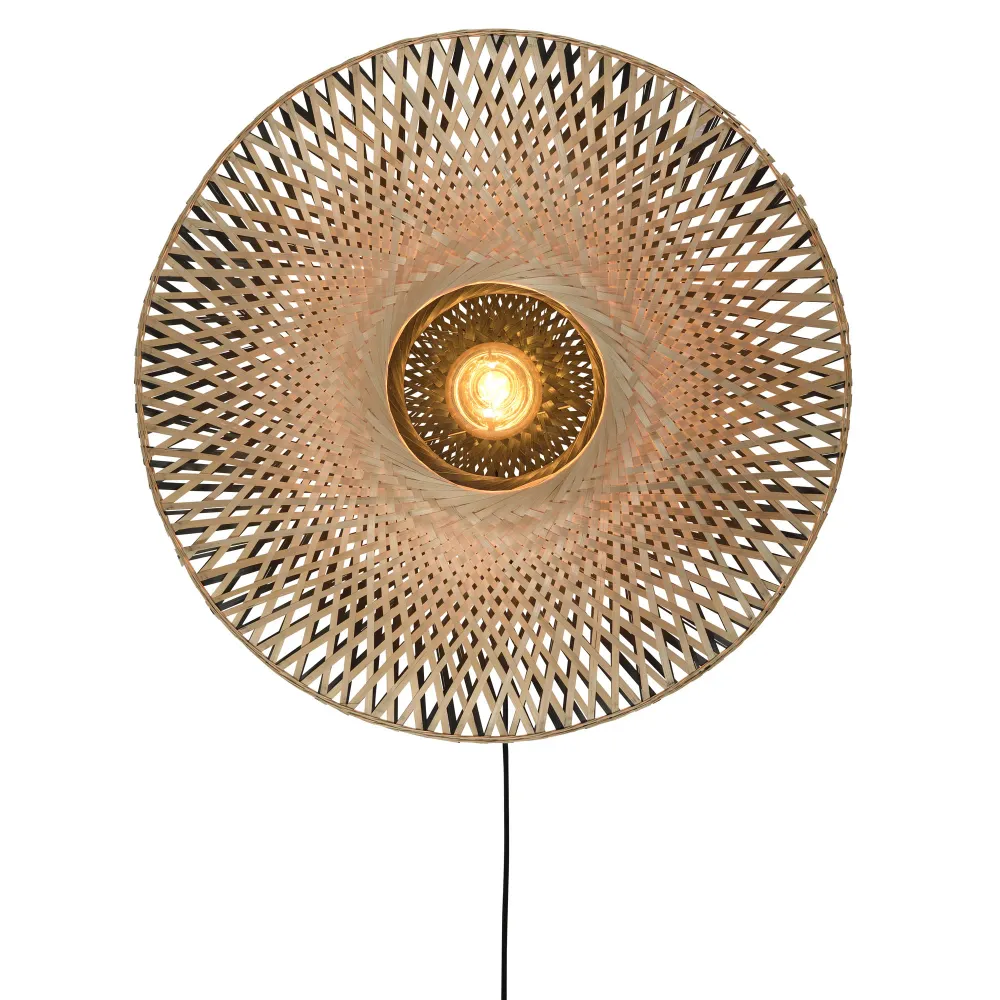 GOOD&MOJO wandlamp Kalimantan - bruin - Ø87cm GOOD & MOJO
