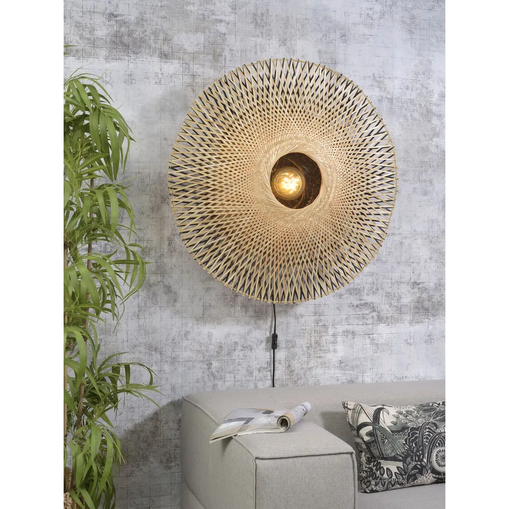 GOOD&MOJO wandlamp Kalimantan - bruin - Ø87cm GOOD & MOJO