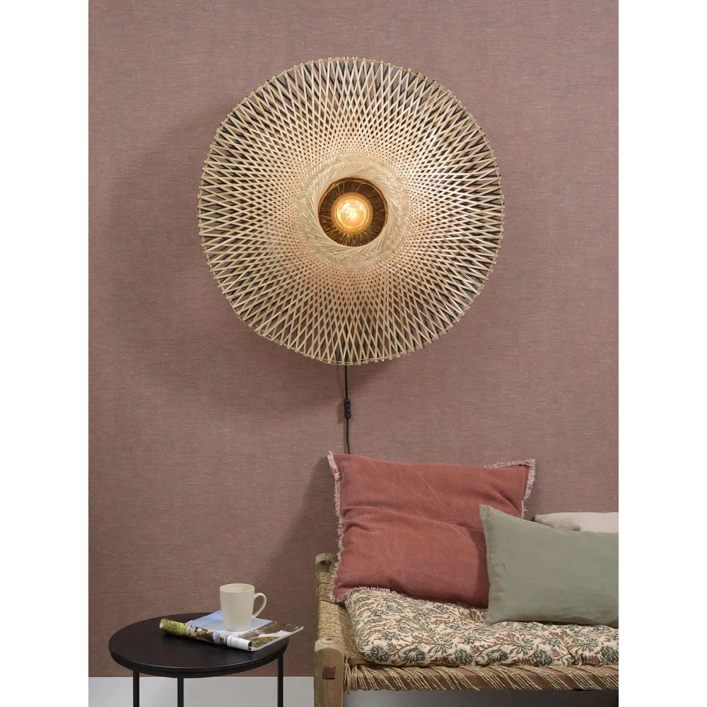 GOOD&MOJO wandlamp Kalimantan - bruin - Ø87cm GOOD & MOJO
