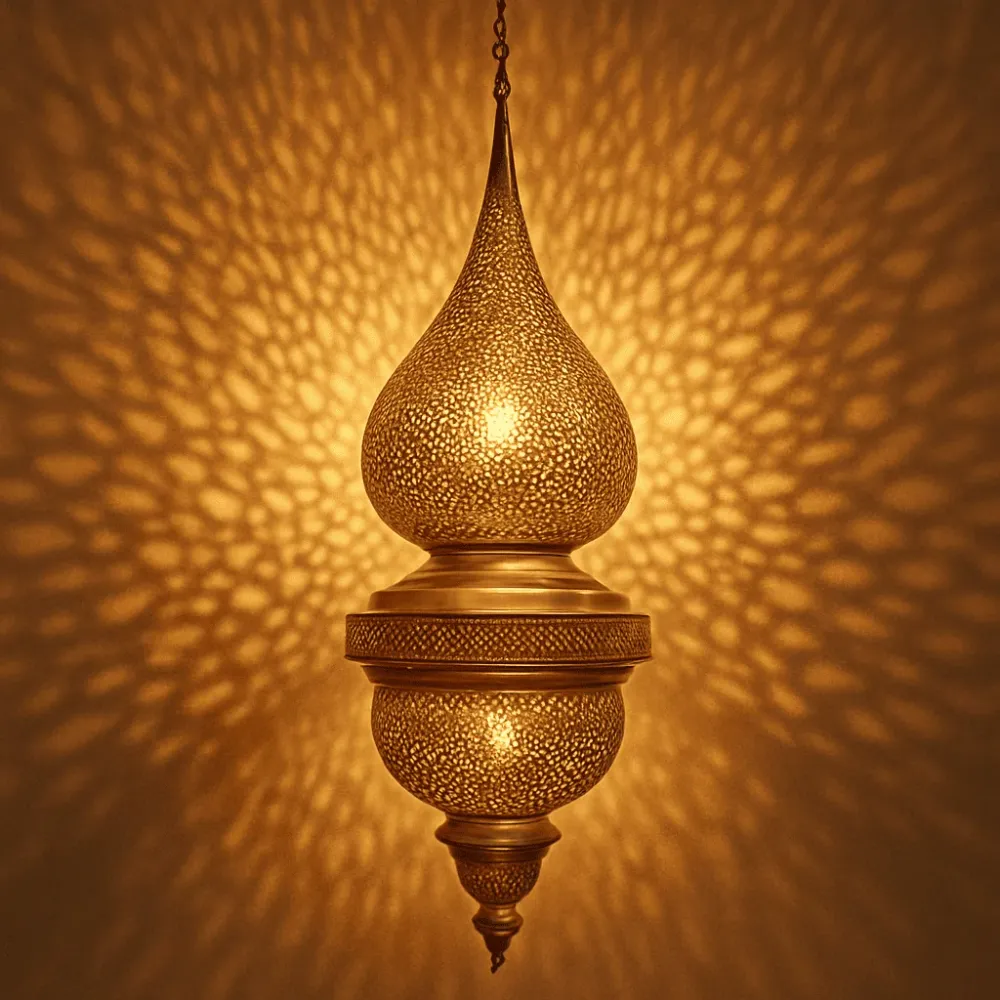 Goutte de Mer Arabische Koperen Lamp | 120x40