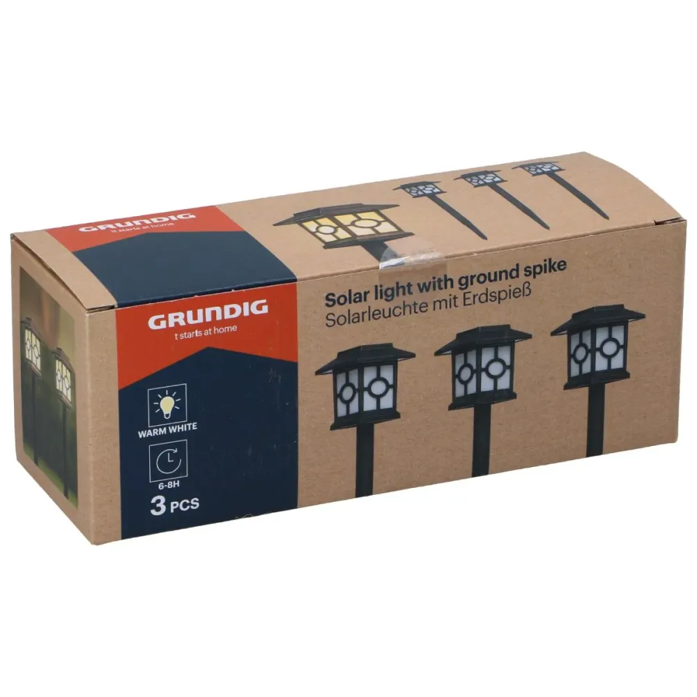 Solar Light Spike Led 3Pcs Grundig