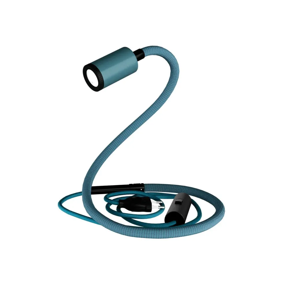 GU1d-one Pastel Verstelbare lamp zonder voet met mini LED Spot - Petrol