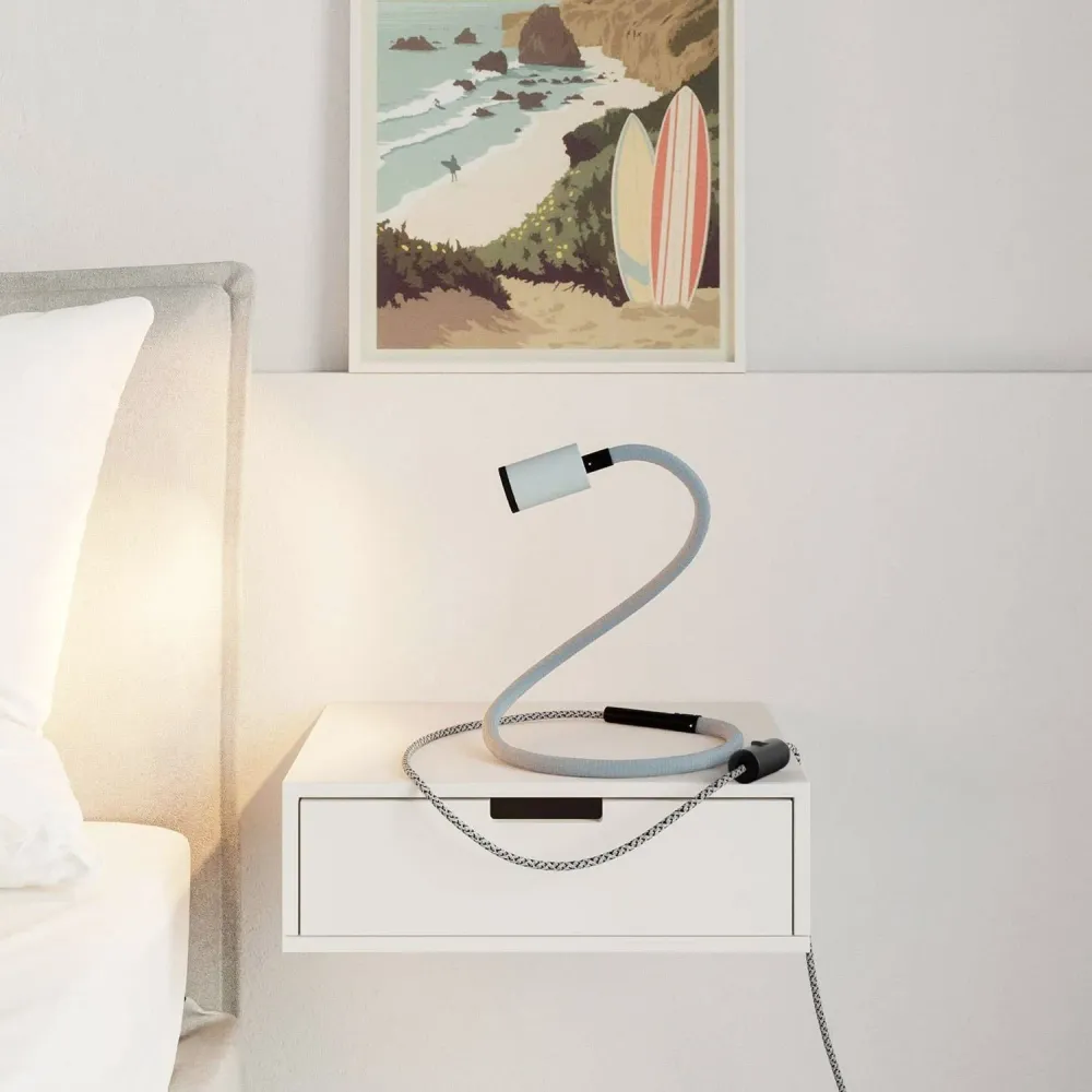 GU1d-one Pastel Verstelbare lamp zonder voet met mini LED spot - Blauw suikerpapier