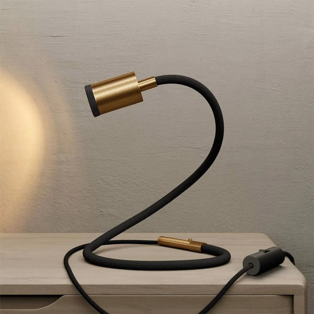 GU1d-one Verstelbare lamp zonder voet met mini LED-spot - Mat brons