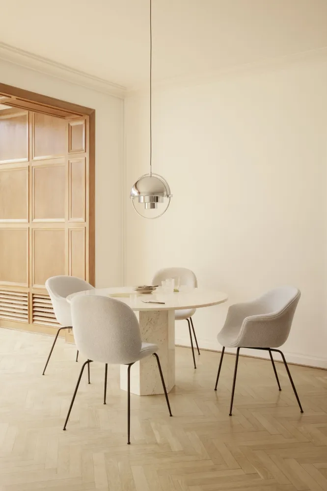 Gubi Multi-Lite hanglamp Brass / Rose Dust