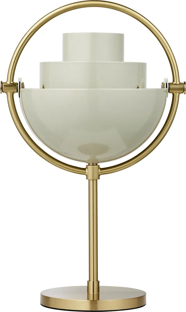 Gubi Multi-Lite portable lamp Brass / Pastel Gray