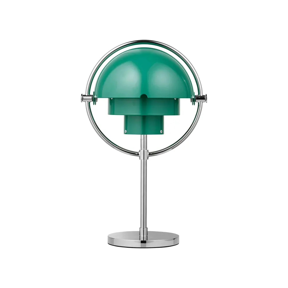 Gubi Multi-Lite portable lamp Chrome / Teal Green