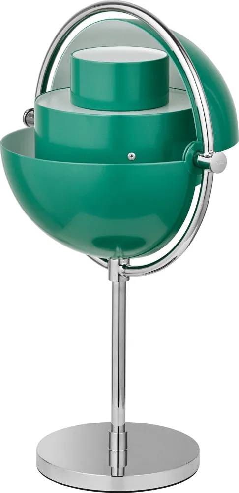Gubi Multi-Lite portable lamp Chrome / Teal Green